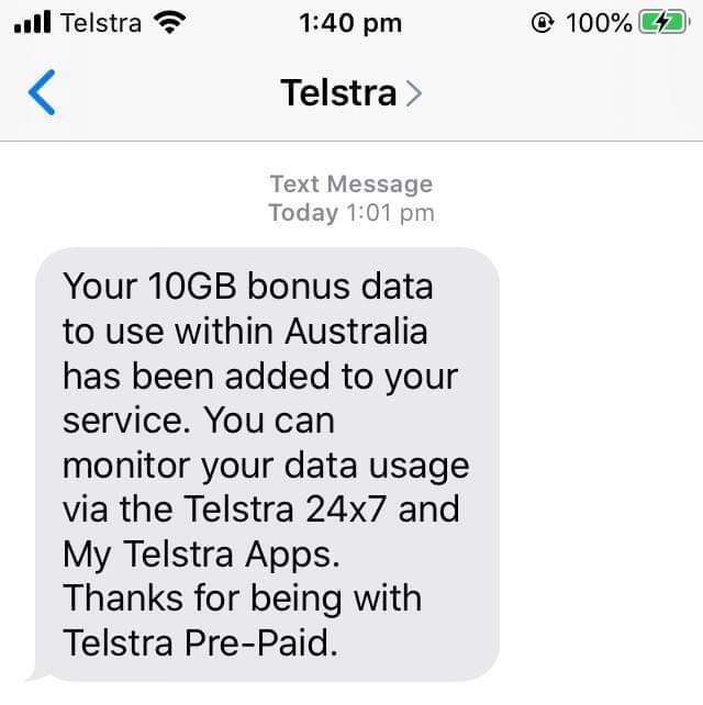 telstra get extra data